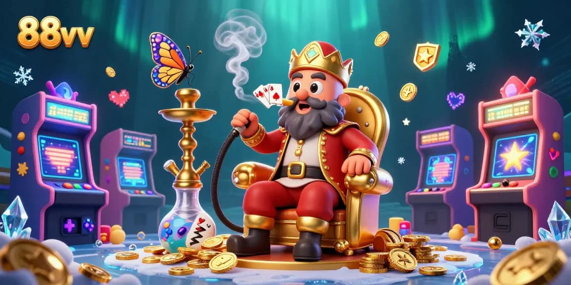 Experience the thrill of 88vv with a vibrant casino-themed digital illustration illustrating gaming fun.