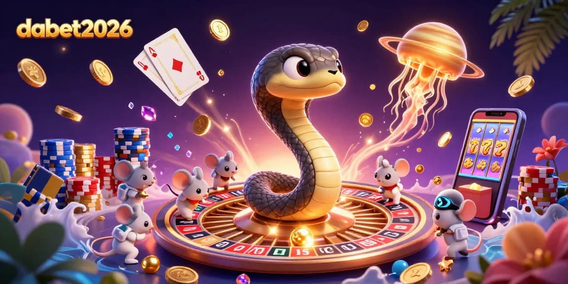 Place fun bets with dabet2026 as a Saturn ring snake spins a roulette wheel like no other.
