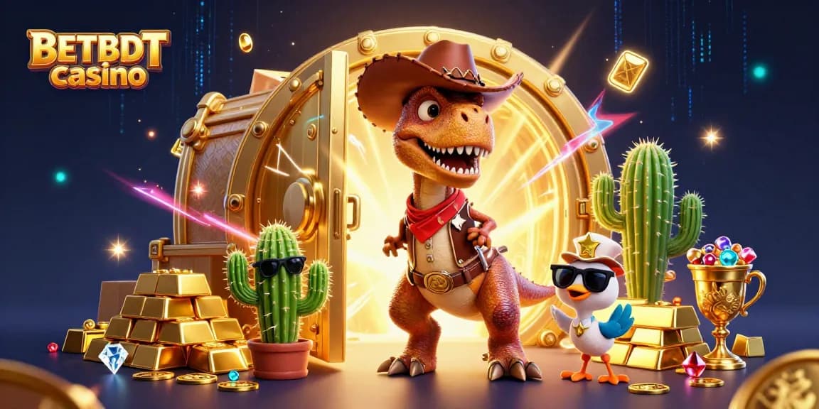 Experience thrilling gameplay with BETBDT casino featuring vibrant characters and dynamic elements!