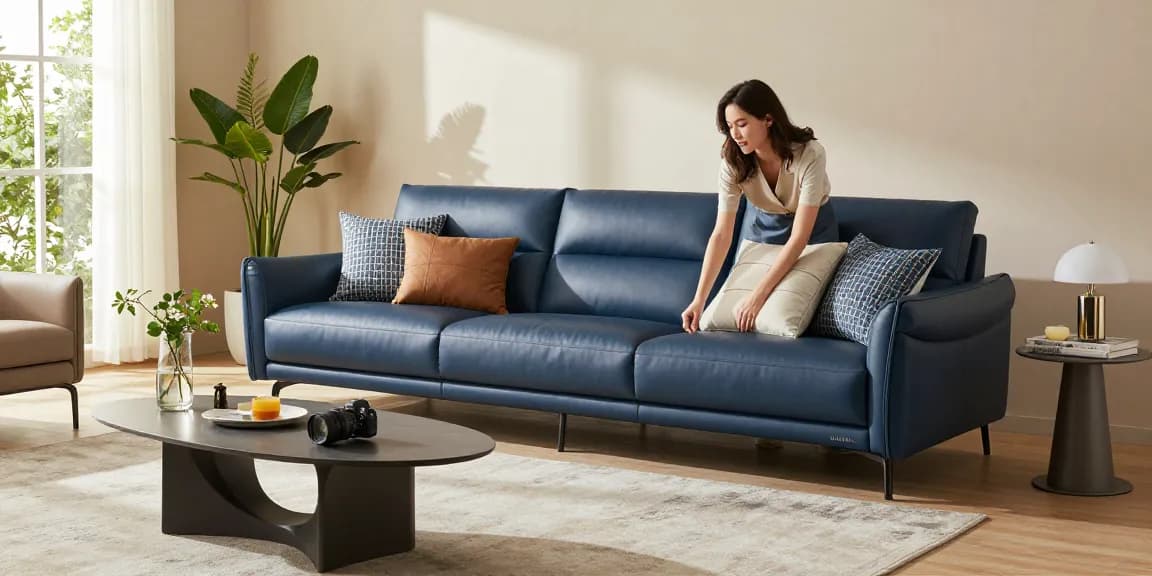 Stilvolles Baxter Sofa Händler Deutschland in einem luxuriösen Wohnzimmer mit elegantem Dekor.