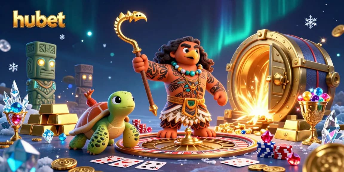 Engage in thrilling action at hubet with vibrant casino scenes featuring colorful cards, chips, and an energetic atmosphere.