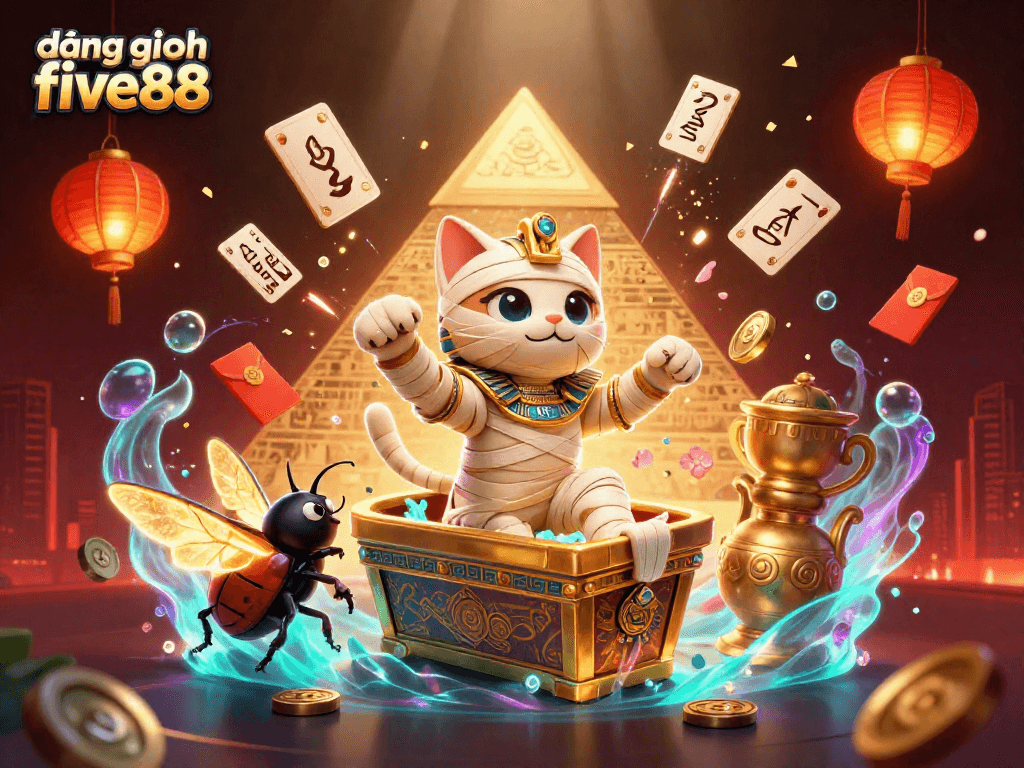 Engage in thrilling gaming adventures with đăng nhập five88, featuring a lively casino scene.