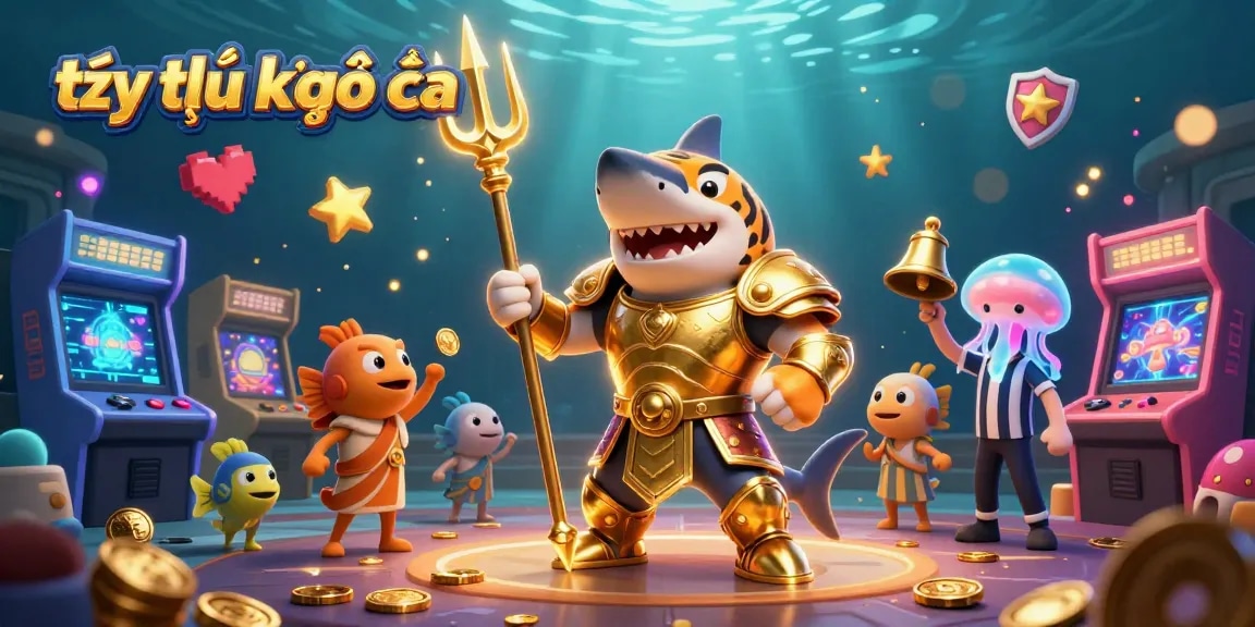Engage with the thrilling tỷ lệ kèo nhà cái scene featuring a tiger shark championing underwater games.