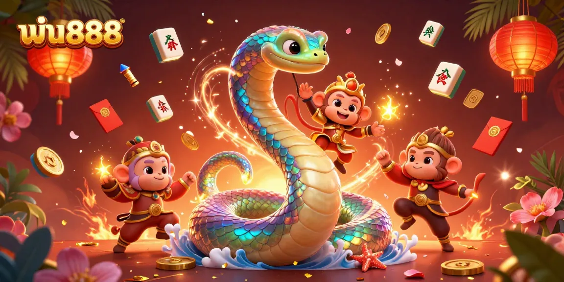 Win big with ฟัน888 in this vibrant 3D casino scene filled with dynamic game elements.