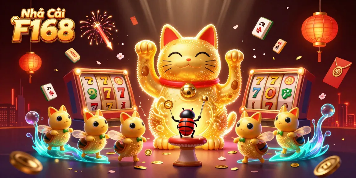 Experience the vibrant spirit of Nhà cái F168 with dynamic casino visuals and exciting game elements.