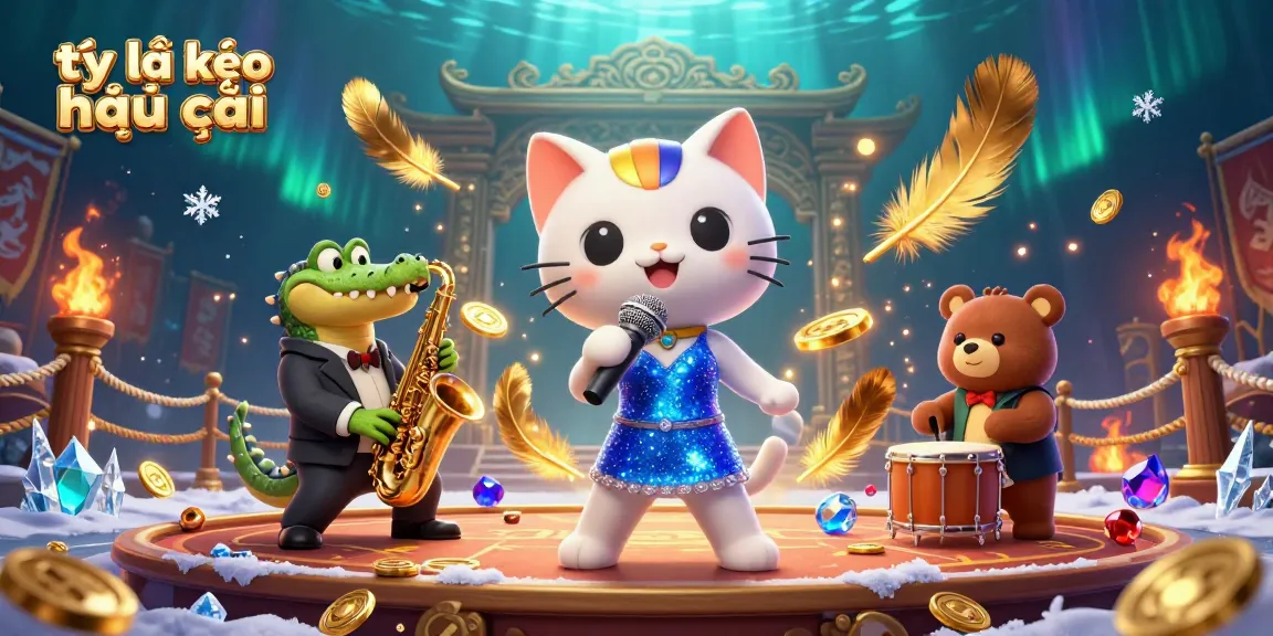 Engage with tỷ lệ kèo nhà cái through a vibrant 3D casino scene featuring whimsical characters.