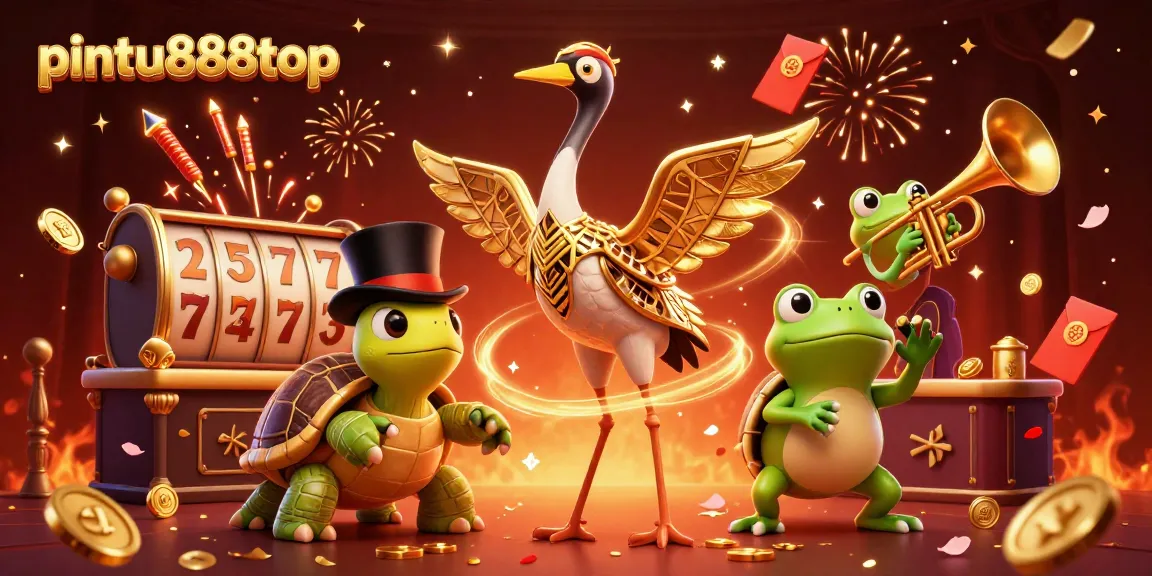 Experience the excitement of pintu888top with vibrant slot reels and winning symbols.