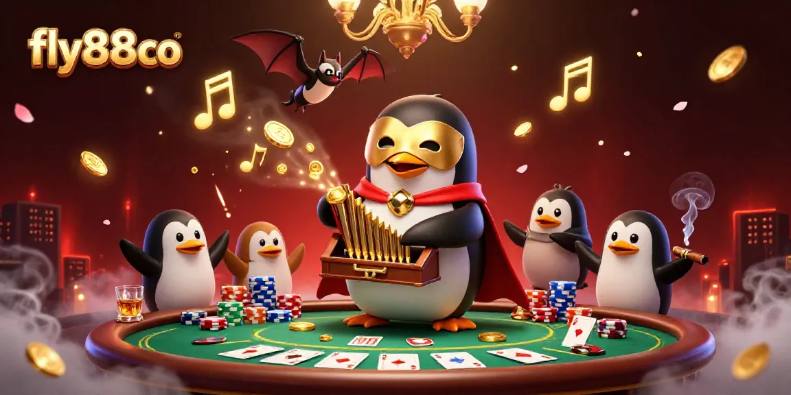 Engage with the illumination and wealth of fly88co through a lively 3D digital casino scene.