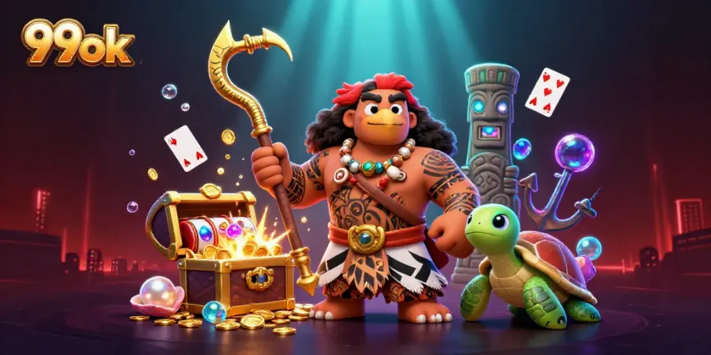 Win at slots with 99ok: captivating 3D illustration of an epic casino adventure