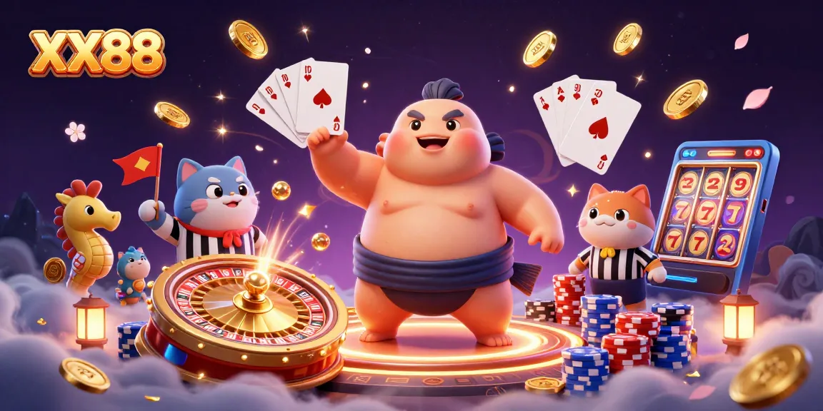 Experience the thrill of XX88 with an underwater casino scene showcasing vibrant characters and exciting gameplay.