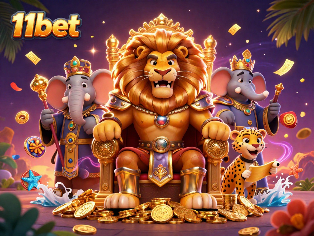 Experience the excitement of winning at 11bet with colorful slot reels and dynamic gameplay.