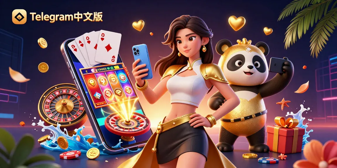 体验Telegram中文版的多彩世界,令人着迷的赌场场景展示了游戏和兴奋。