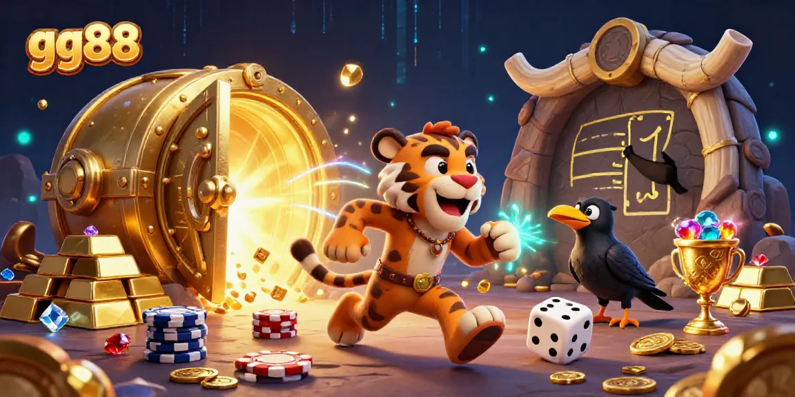 Experience exciting gameplay at gg88 with rich rewards in a lively casino scene filled with treasures.