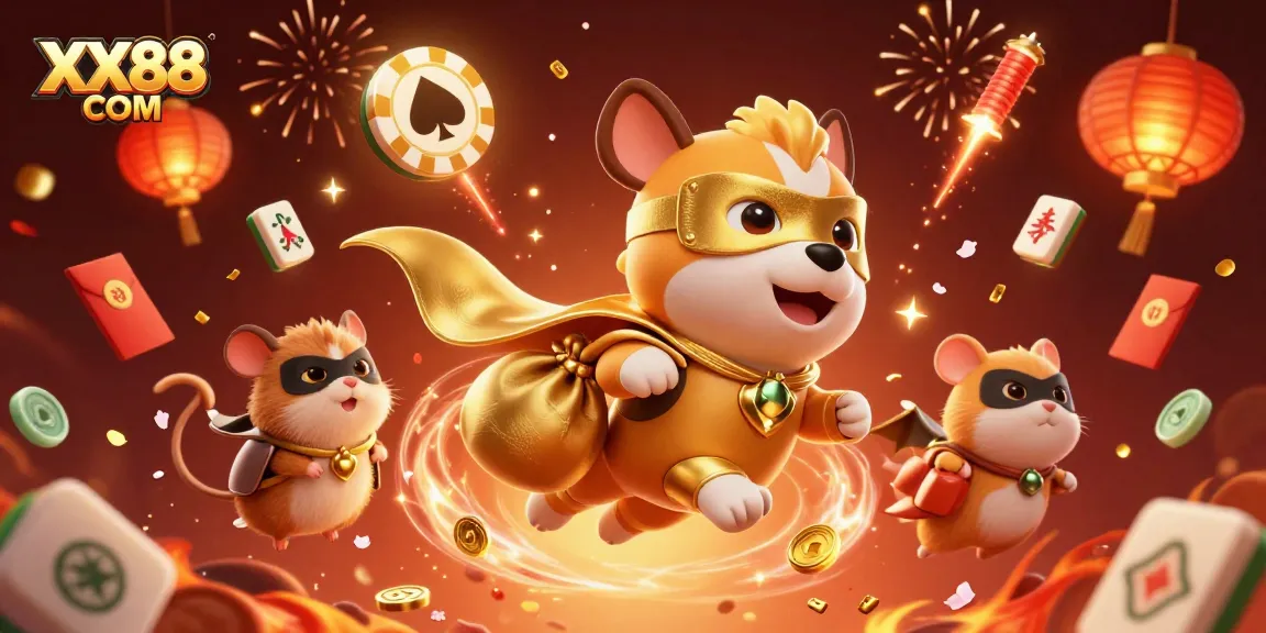 Experience thrilling wins in spirited gameplay at XX88 COM, featuring vibrant casino action and dynamic characters.