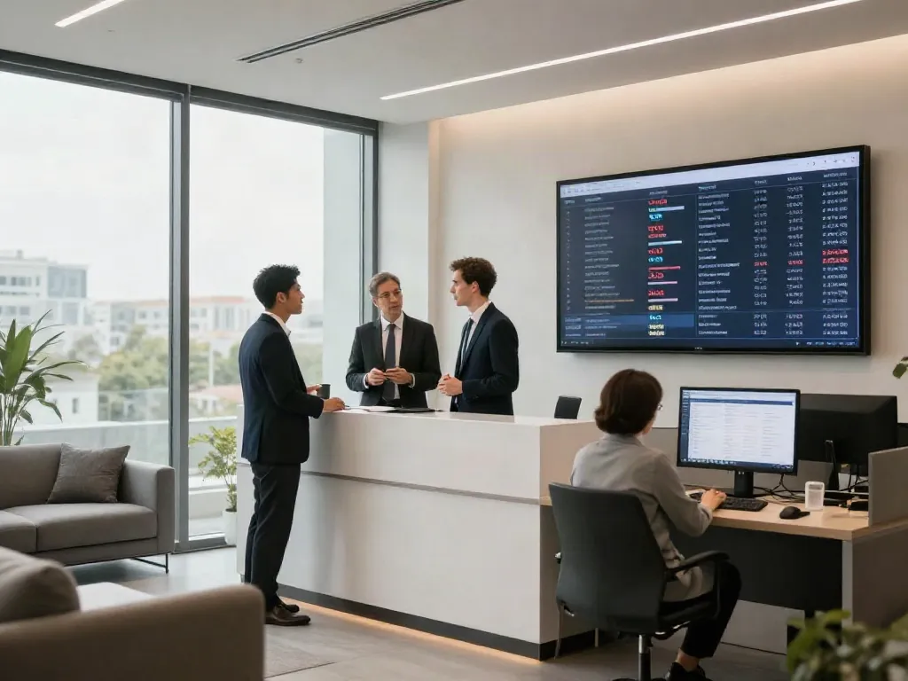 Immobilien Stuttgart – modernes Immobilienbüro mit innovativer Technologie und professioneller Beratung.