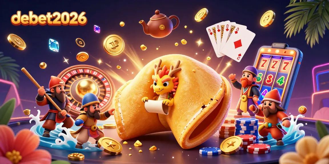 Join the fun with debet2026 as golden coins and casino gems explode in an exciting 3D scene.