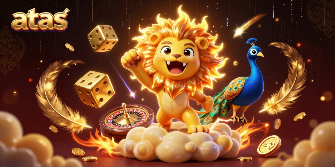 Bet big with the atas casino lion champion and golden dice showcasing premium gaming excitement.